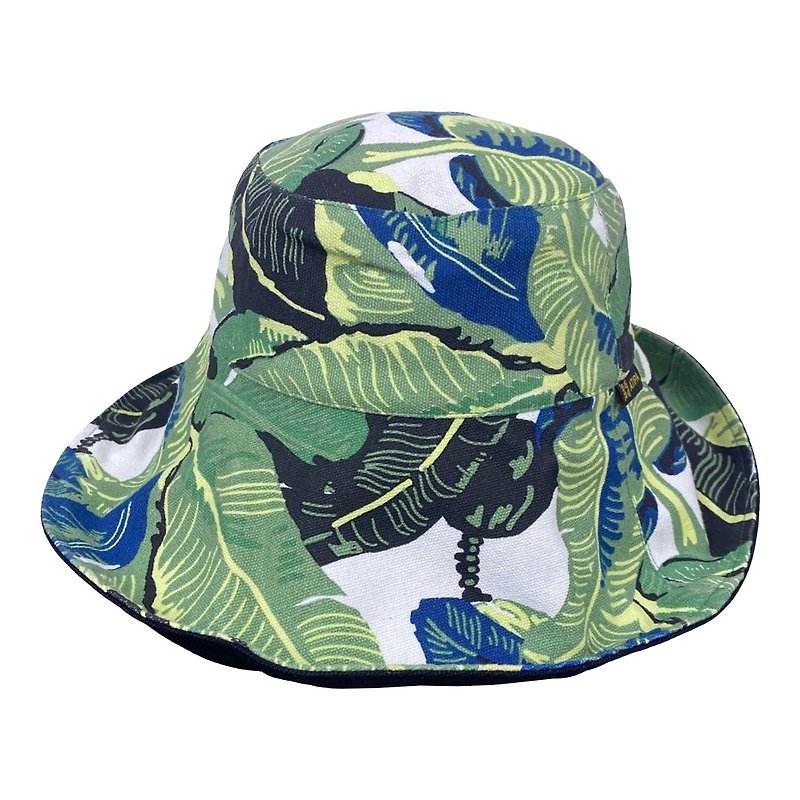 ATIPA可逆寬邊太陽帽防曬防紫外線 - 帽子 - 棉．麻 