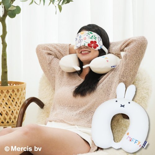 我適文創 【MIFFY】70週年紀念頸枕眼罩組