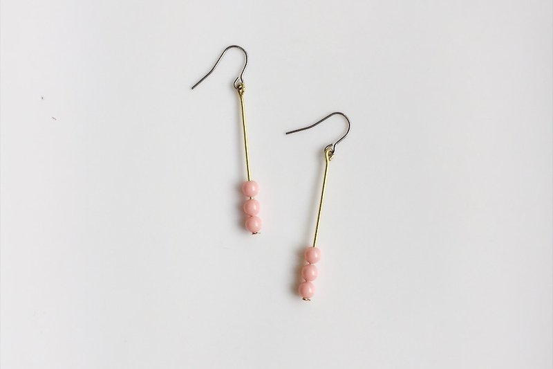 123mini Pink Jane Swarovski Elemental Earrings - Earrings & Clip-ons - Gemstone Pink