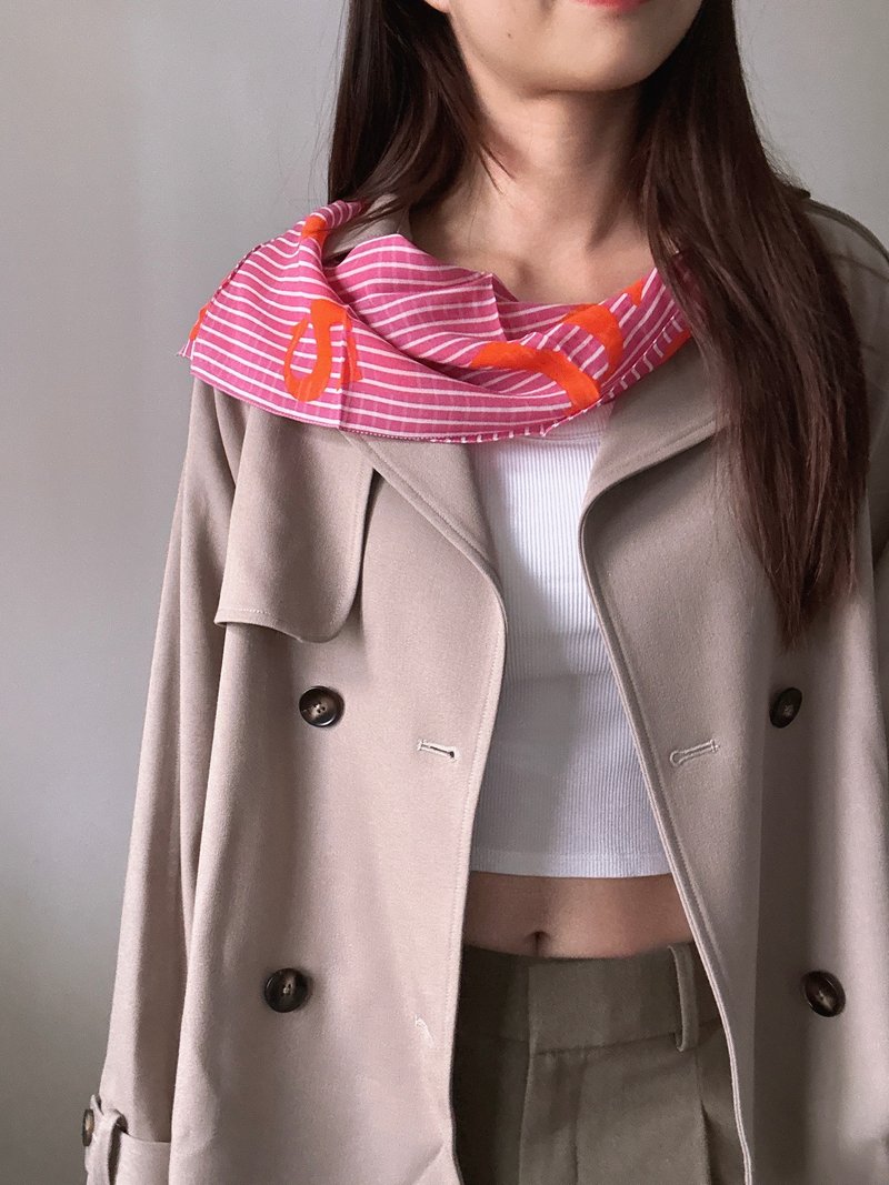 中古正品Christian Dior迪奧2003年限定絲巾小領巾 未使用品 禮物 - 絲巾 - 絲．絹 粉紅色