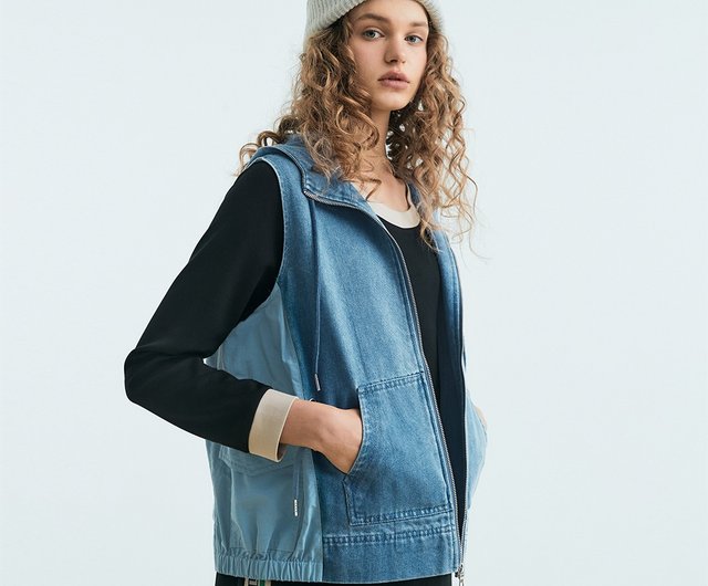 Womens sale hoodie vest