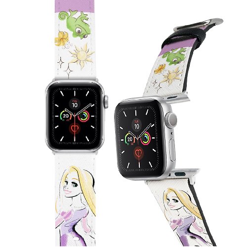 i-Smart Disney-Apple Watch錶帶-皮革系列-藝術風長髮公主 Rapunzel