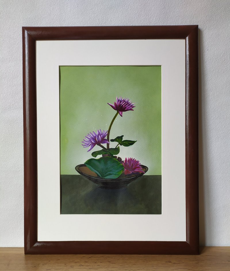 精緻的蓮花花束 - 壁貼/牆壁裝飾 - 壓克力 多色