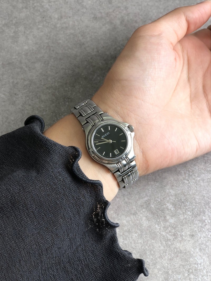 【 日本直送　名牌中古包 】GUCCI グッチ 腕時計 シルバー ステンレススチール 5500M vintage ヴィンテージ オールド fwrvar - 女錶 - 不鏽鋼 銀色