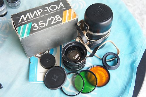 ussrvintagecameras MIR-10A F3.5/28 mm WIDE ANGLE LENS FOR M42 ZENIT, PENTAX, PRACTICA