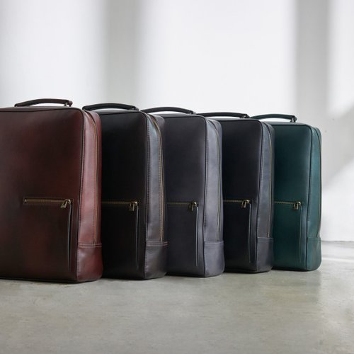Antique Square Backpack Large グレー Antique Square Backpack - Vintage Grey - Shop motherhouse-tw
