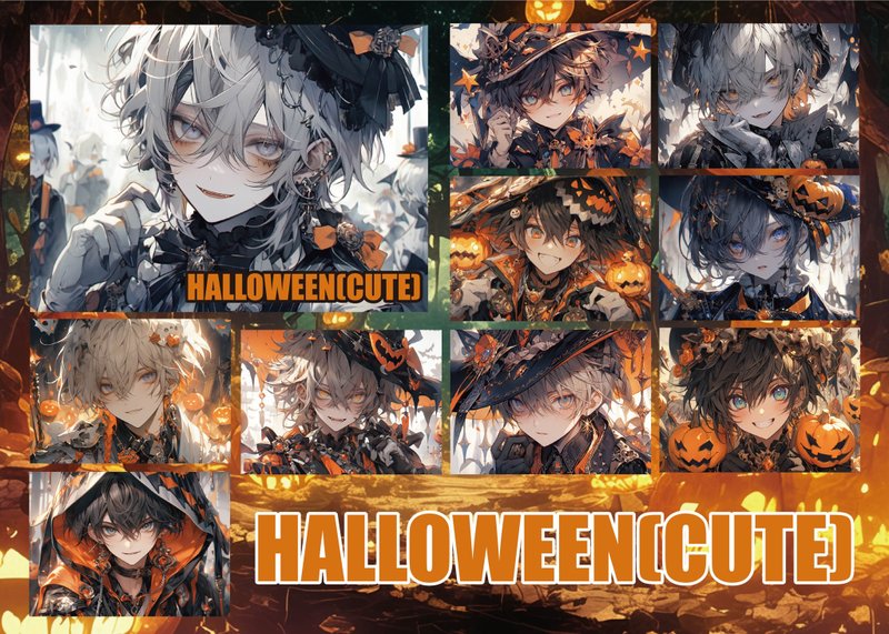 CUTE HALLOWEEN デザインペーパー　両面A6 - 其他 - 紙 