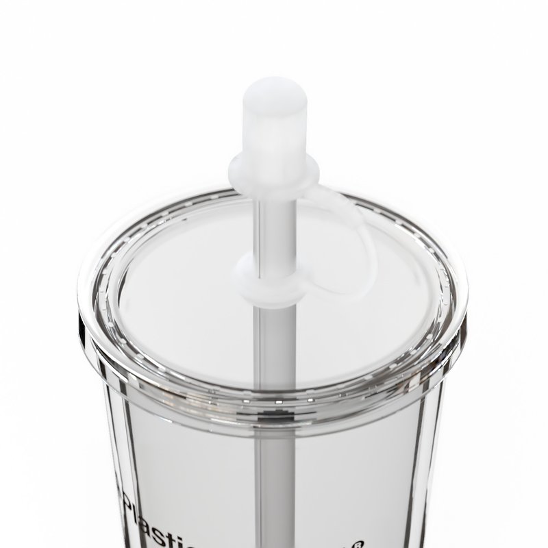 【吸吸杯】- White - 吸吸管好朋友 - 減塑環保一起吸吸唄 - 杯子 - 塑膠 白色
