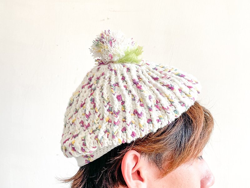 【おばあちゃんの独創的な編み物】手作りのヴィンテージベルかぎ針編みの帽子