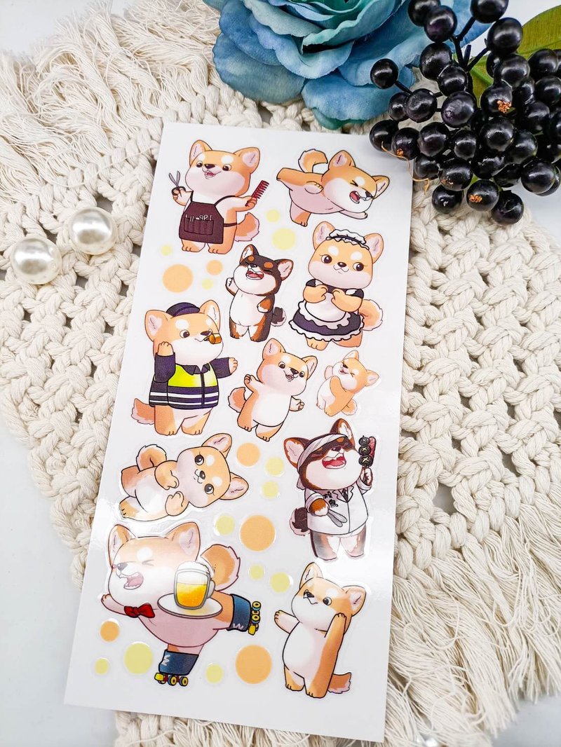 ME217_10 乾式轉印貼紙Transfer Stickers - 貼紙 - 塑膠 多色