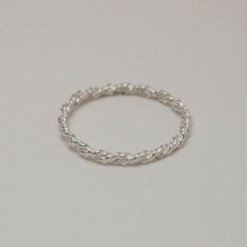 twist ring sv【FR124】 - 戒指 - 其他金屬 銀色