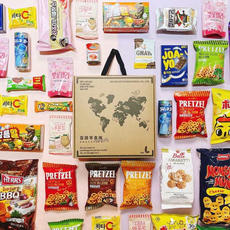 必吃新手包 | 歪國零食嘴 明星商品零食組合 環遊世界7國號 - 零食/點心 - 新鮮食材 紅色
