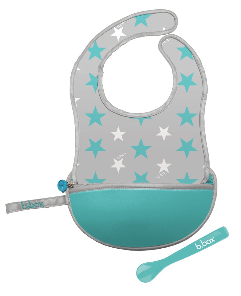 b.box travel bib bag (green star) - Bibs - Other Materials 