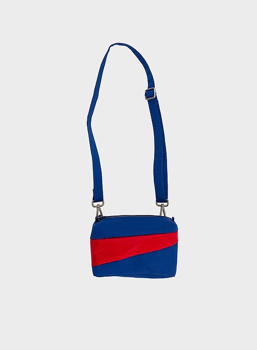 SUSAN BIJL Bum Bag, Electric Blue & Redlight, S 防水輕量側背包 深藍/紅