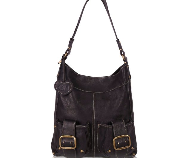 Black Leather Bag Soft Leather Bag Slouchy Leather Bag 