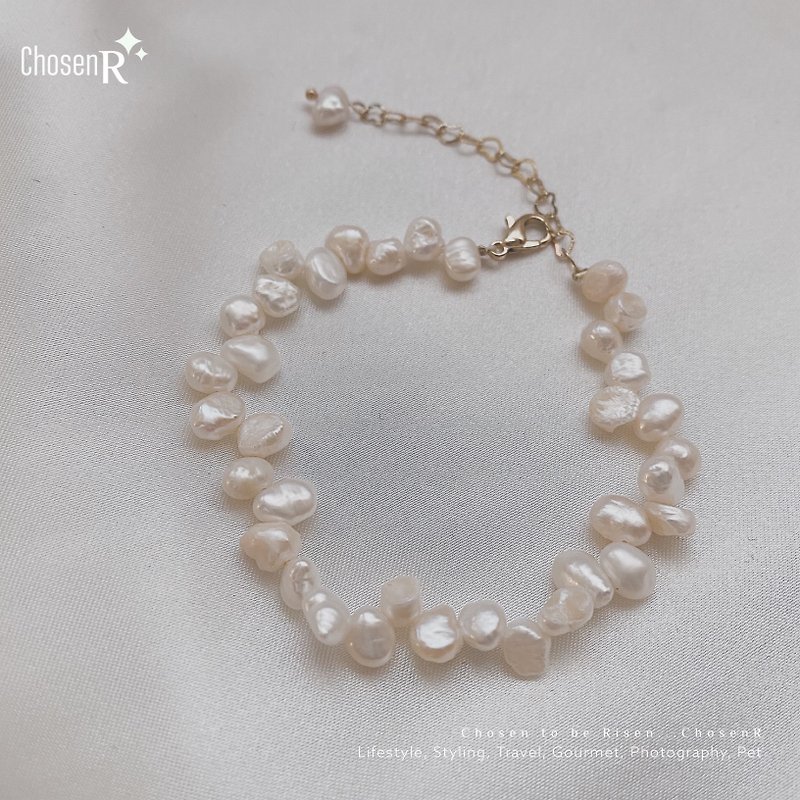 Stunning Baroque Pearl Bracelet - สร้อยข้อมือ - ไข่มุก ขาว