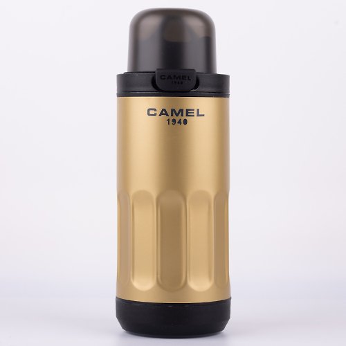 CAMEL 駱駝牌 駱駝牌真空玻璃膽便攜式咖啡過濾保溫杯350毫升 金色 Brew 35 AG