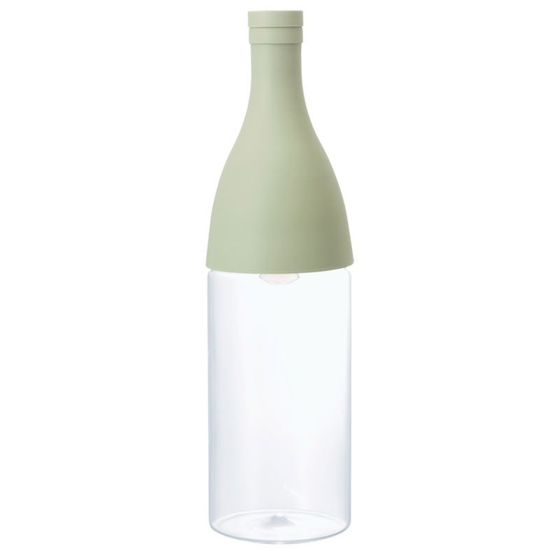 HARIO AISNE Champagne Bottle Pink Green Cold Brew Teapot/FIE-80-SG - Teapots & Teacups - Glass Green