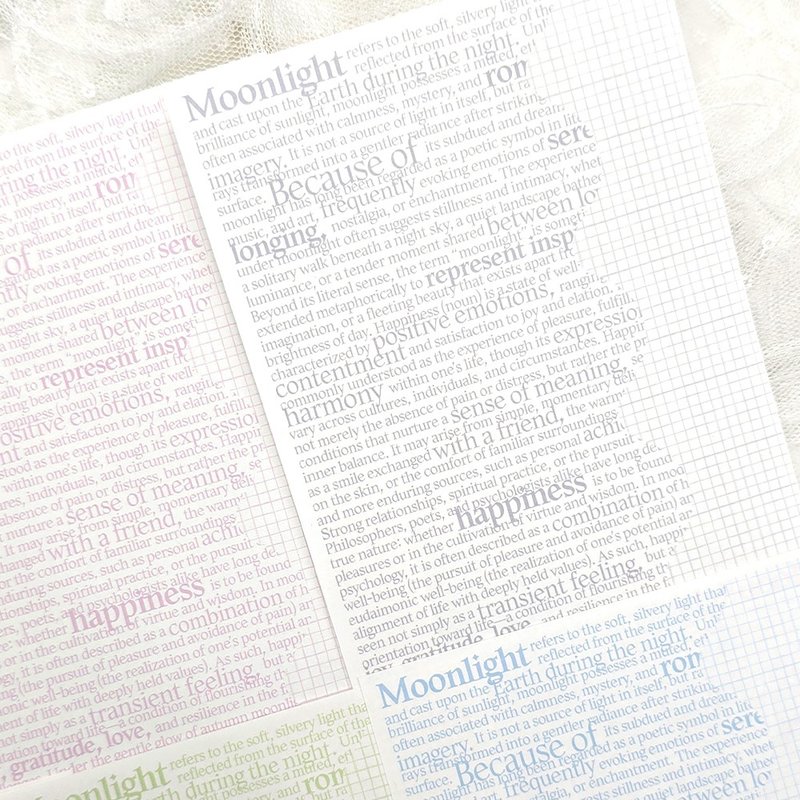 :Dream Page: Double-sided paper (120g) - 信封/信紙 - 紙 