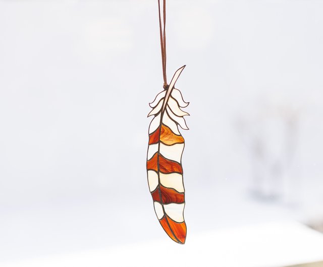 Stained Glass Owl Feather Suncatcher Window Hanging - A Gift of Nature's Wisdom - Shop VitrageArtSouvenirs Items for Display - Pinkoi stained-glass-owl-feather-suncatcher-window-hanging-a-gift-of-nature-s-wisdom-shop-vitrageartsouvenirs-items-for-display-pinkoi