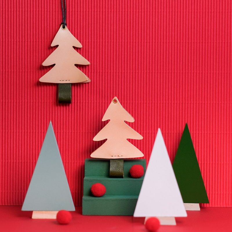 /Christmas Limited/Christmas Tree Ornaments - ของวางตกแต่ง - หนังแท้ สีเขียว