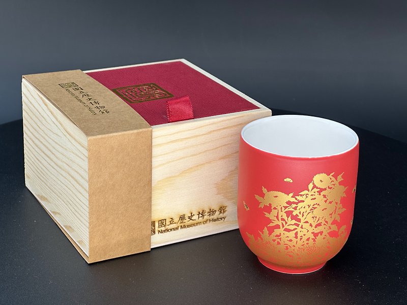Sanyu Canruo 華やかでエレガントなカップ | ティーカップ | 陶器 | 歴史博物館 | 木製ギフトボックス | 装飾 - グラス・コップ - 磁器 多色