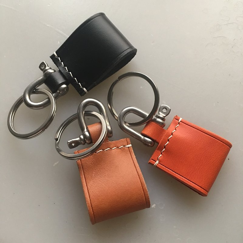 leather keyring - Keychains - Genuine Leather Multicolor