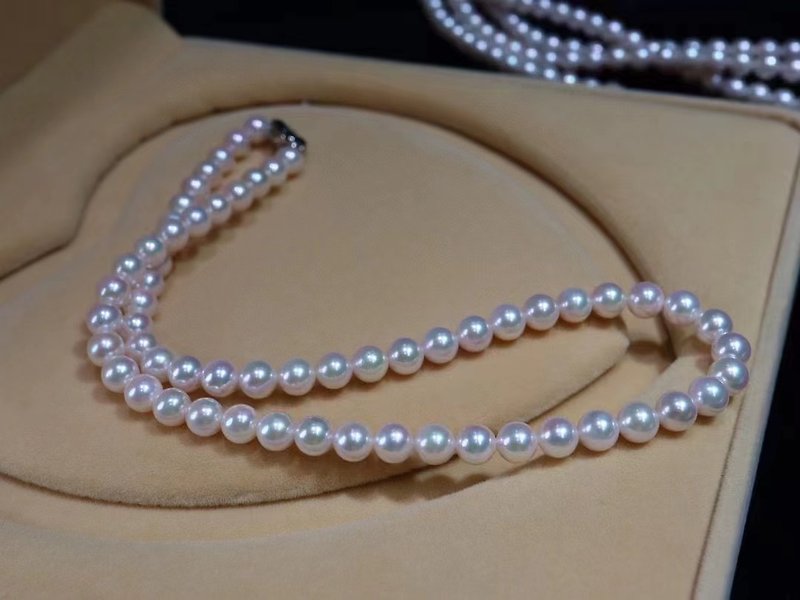 Good day custom simple girl. Akoya Pearl - Necklaces - Gemstone 