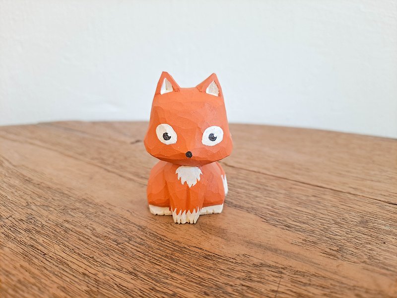 Orange Fox - ตุ๊กตา - ไม้ 