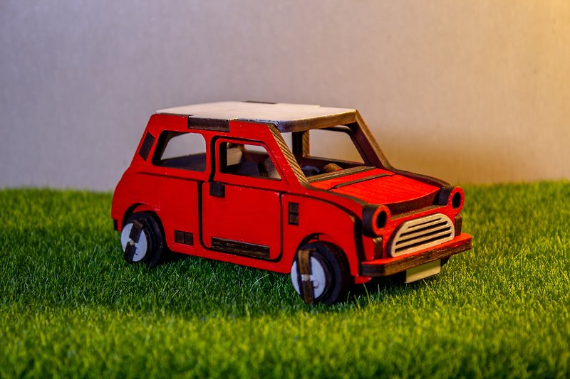 【簡単製造】丸太弾性ビルディングブロック車シリーズ|車|カスタマイズされた着色アセンブリ - ボードゲーム・玩具 - 木製 