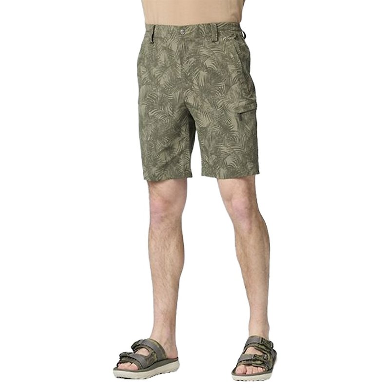 [Wildland] N66 elastic anti-UV printed functional shorts 0B21386-150 gray green - กางเกงขาสั้น - เส้นใยสังเคราะห์ สีเขียว