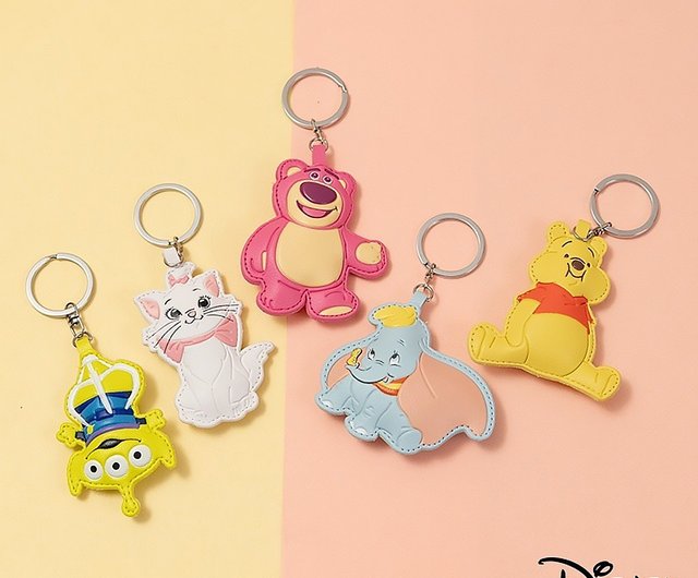 癒しアイテム】ディズニー 3D Q キュートレザーキーホルダー