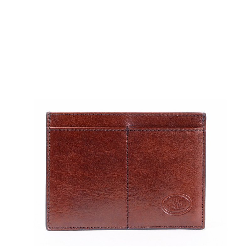 THE BRIDGE STORY CARD HOLDER - Card Holders & Cases - Genuine Leather Brown