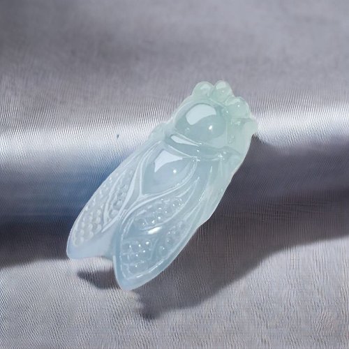瓔珞珠寶盒 E.L.Jewelry Box 冰種藍綠漸層翡翠玉蟬 | 天然緬甸玉翡翠A貨 | 送禮