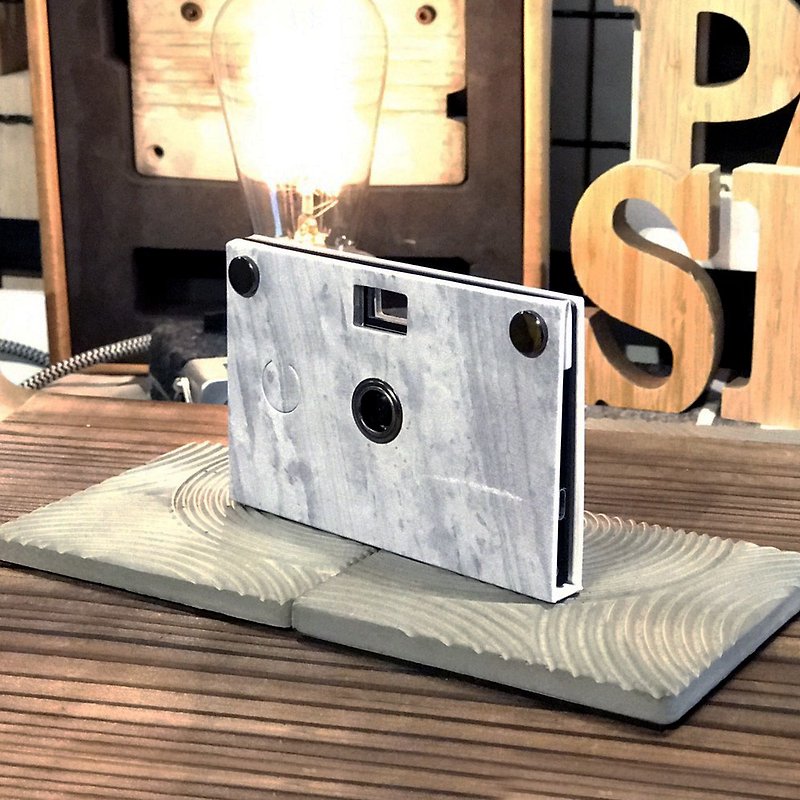 Paper Shoot paper camera,《Stone Pattern》Wooden Gray - กล้อง - กระดาษ สีเทา