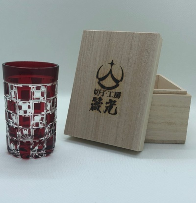 底合わせ窪み市松ショットグラス - 茶壺/茶杯/茶具 - 玻璃 