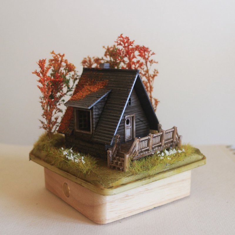 松林小酒館 – 秋日篇 - 擺飾/家飾品 - 木頭 紅色