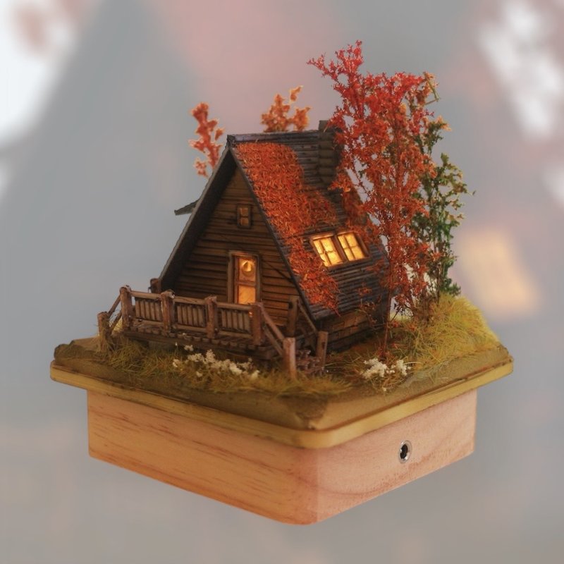松林小酒館 – 秋日篇 - 擺飾/家飾品 - 木頭 紅色