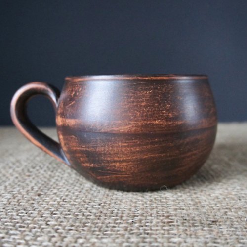 HomeKraft Handmade Pottery Mug 400ml Coffee Tea Cup Eco friendly Clay Drinkware Ceramic