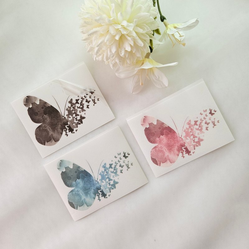 Sensitive&Oriental butterfly sticker - 貼紙 - 塑膠 