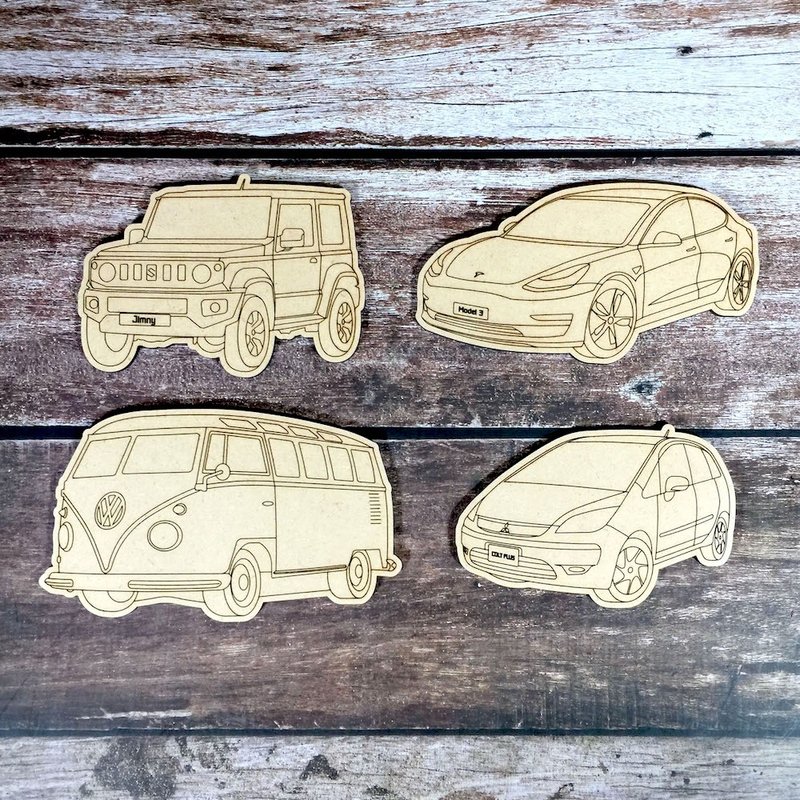 WOOXO truck plate customization - Cards & Postcards - Wood Khaki