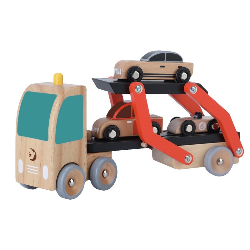 Children's assembled double deck truck - ของเล่นเด็ก - ไม้ 