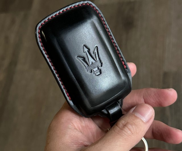新品 未使用 Maserati オリジナル レザー キーケース 純正品 Maserati 高級本革 キーケース キーカバー レザー マセラティ