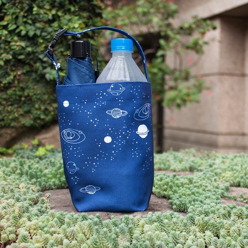 Beverage Cup Holder - Starry Night - กระเป๋าถือ - วัสดุกันนำ้ สีน้ำเงิน