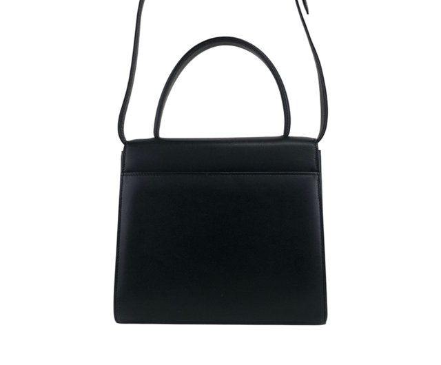 【正規品】ジバンシィ GIVENCHY ショルダーバッグ レザー黒 ヴィンテージ 日本直送 名牌中古包 】GIVENCHY ジバンシィ ショルダーバッグ