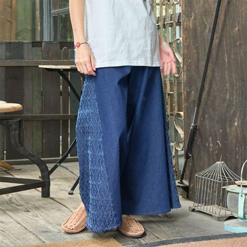 Denim cotton Linen Pants