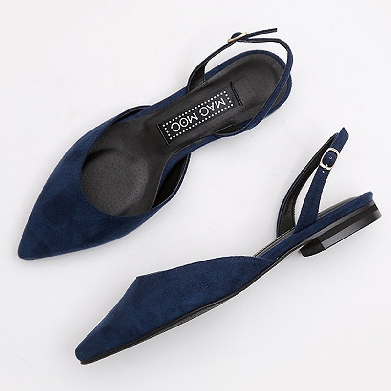 PRE-ORDER-MACMOC Shu Shu (Navy) FLATS SHOES - Women's Leather Shoes - Other Materials 