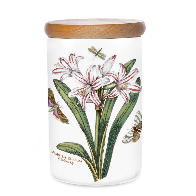 Portmeirion Botanic Garden Storage Jar 7 inch Belladonna Lily - เครื่องครัว - ดินเผา สึชมพู