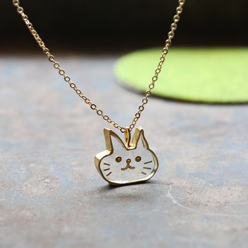 Cat | Necklace | N328 - Necklaces - Other Metals Gold
