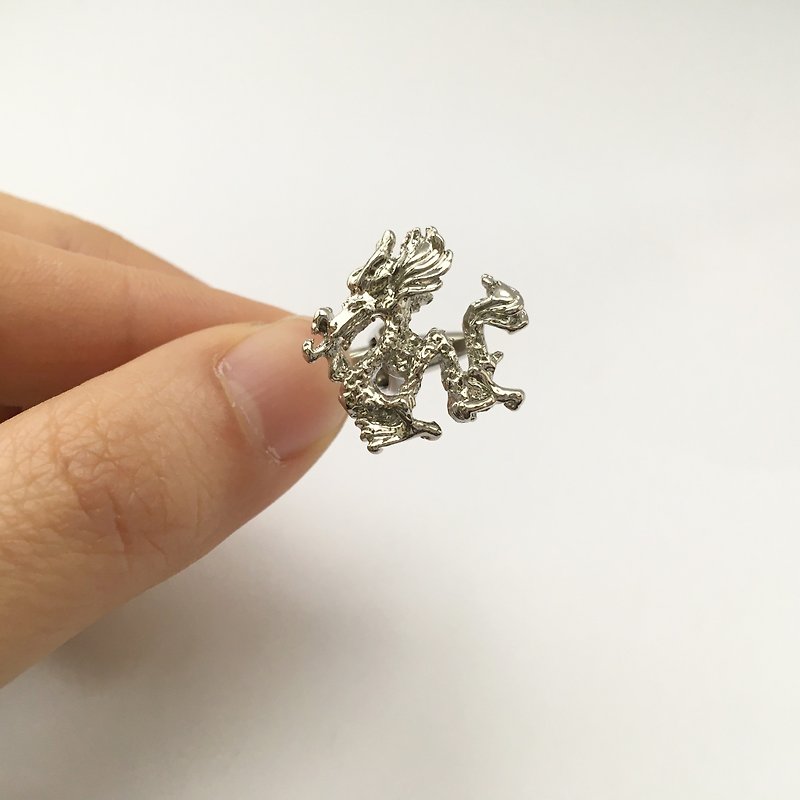 Dragon Cufflink Dragon Cufflink - Cuff Links - Other Metals Silver